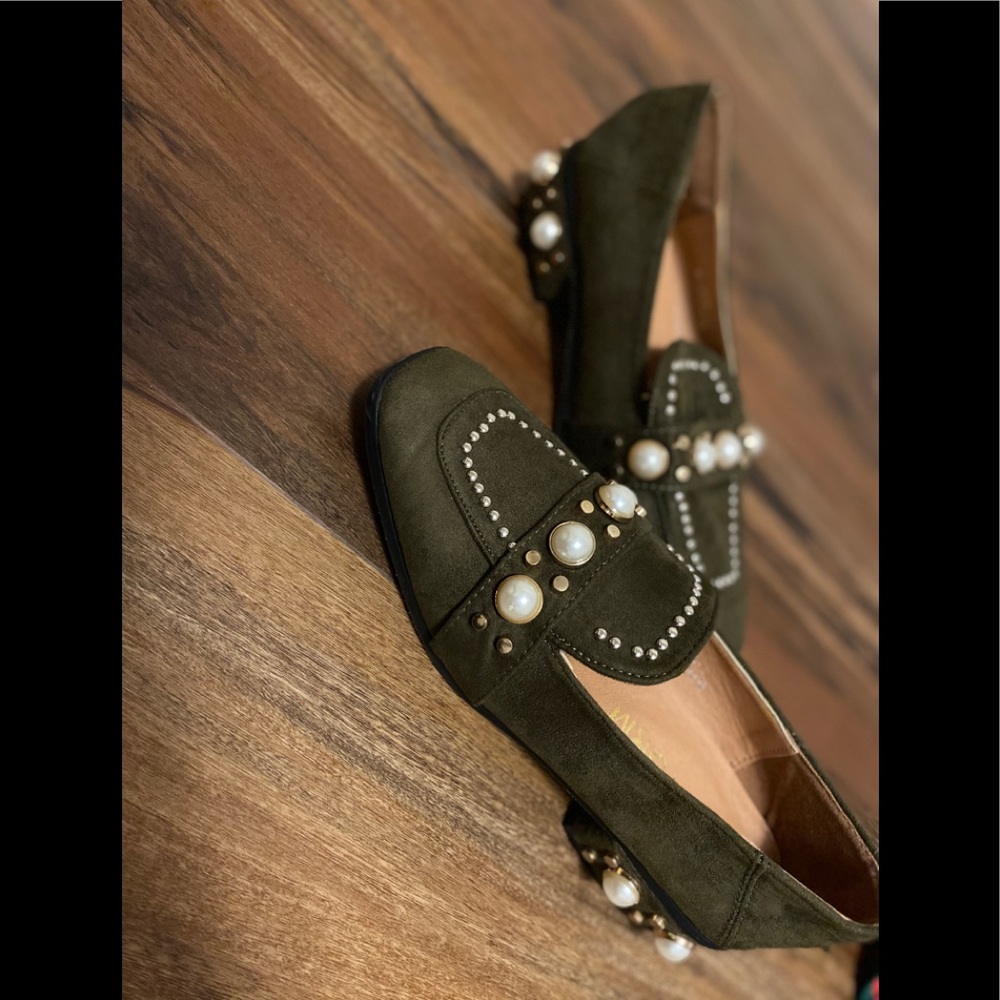 Fancy Forest Green Flats